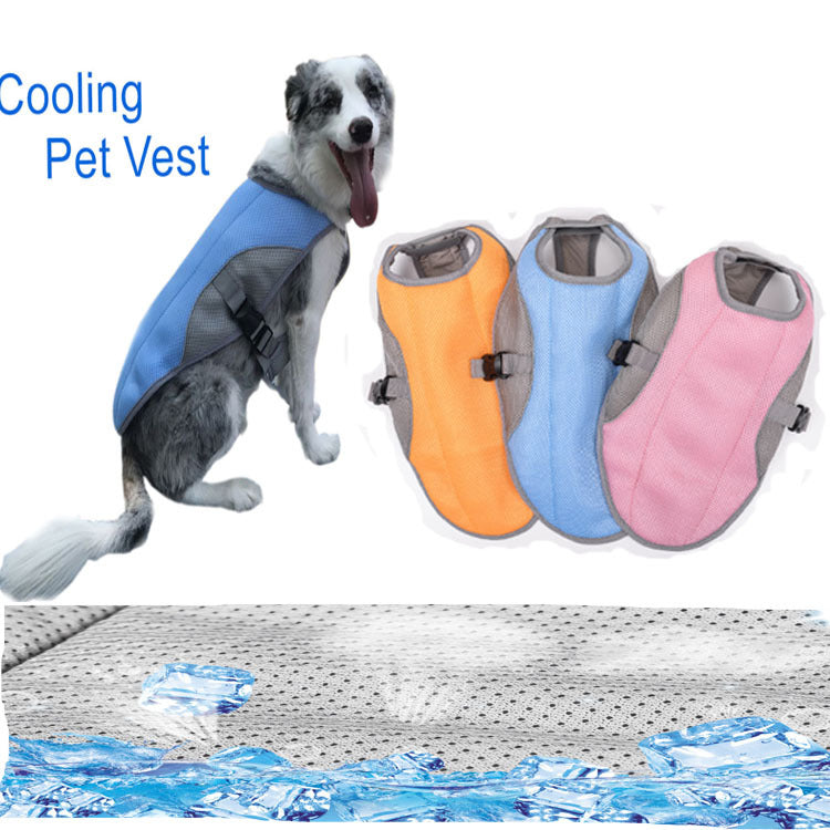 Summer Pet Heatstroke Prevention Vest Pet Dog Cool Clothes Outdoor Pet Dog Clothes Wholesale Dog Cooling Clothes