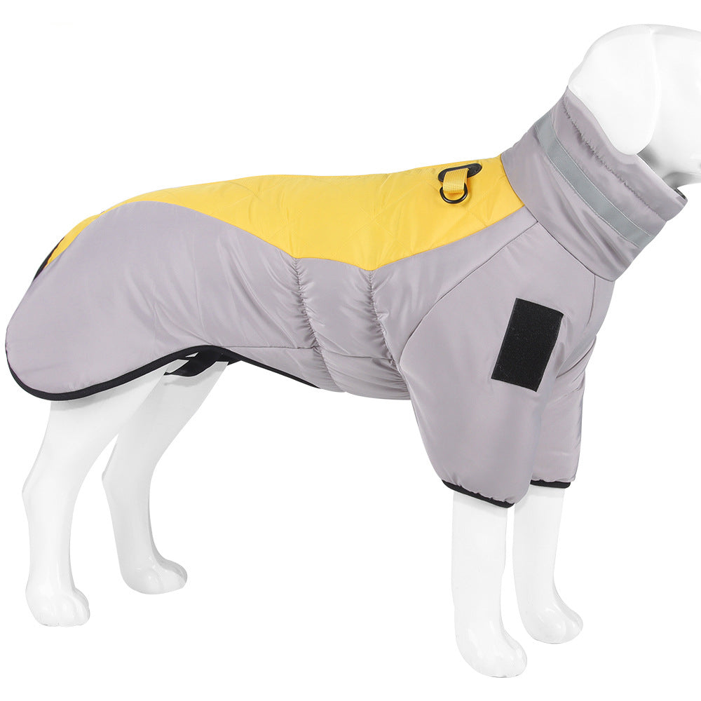 Pet Clothes Autumn And Winter Thickened Large Dog Clothes Reflective Warm Pet Cotton Padded Clothes Pet Clothes