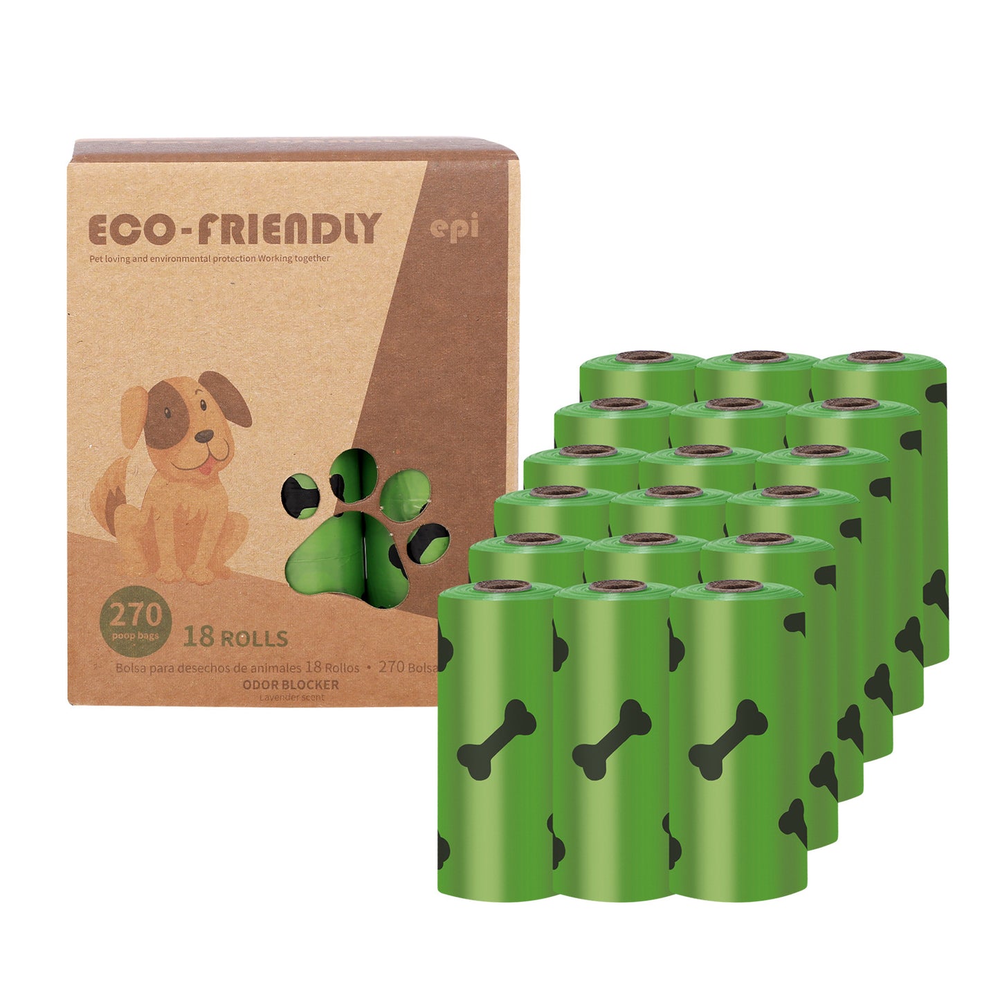 EPI Degradable Poop Bag Dog Goes Out To Pick Up Poop Bag Dispenser Boxed Poop Bag Pet Garbage Bag