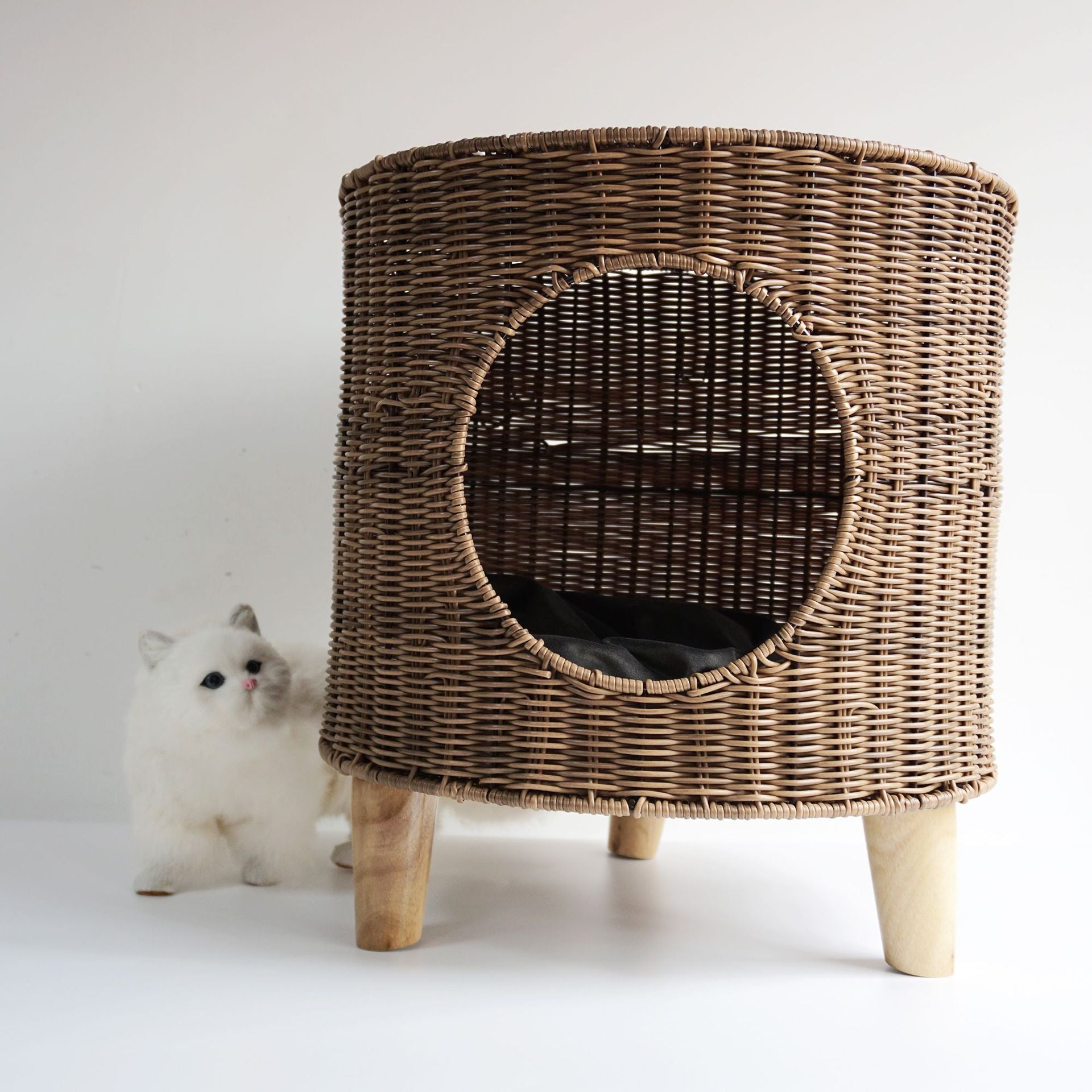 Woven Cat Bed | Wicker Cat Bed | Pet Maze