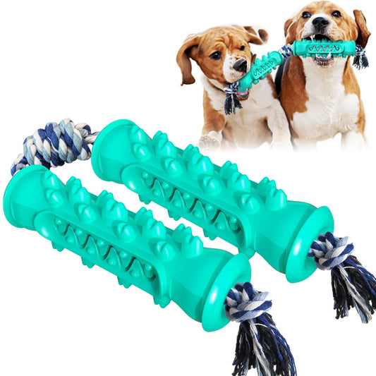 Pet Supplies Dog Toy Tooth Grinding Stick Bite Resistant Tooth Cleaning Bone Toothbrush Dog Bite Toy Belt Rope 2