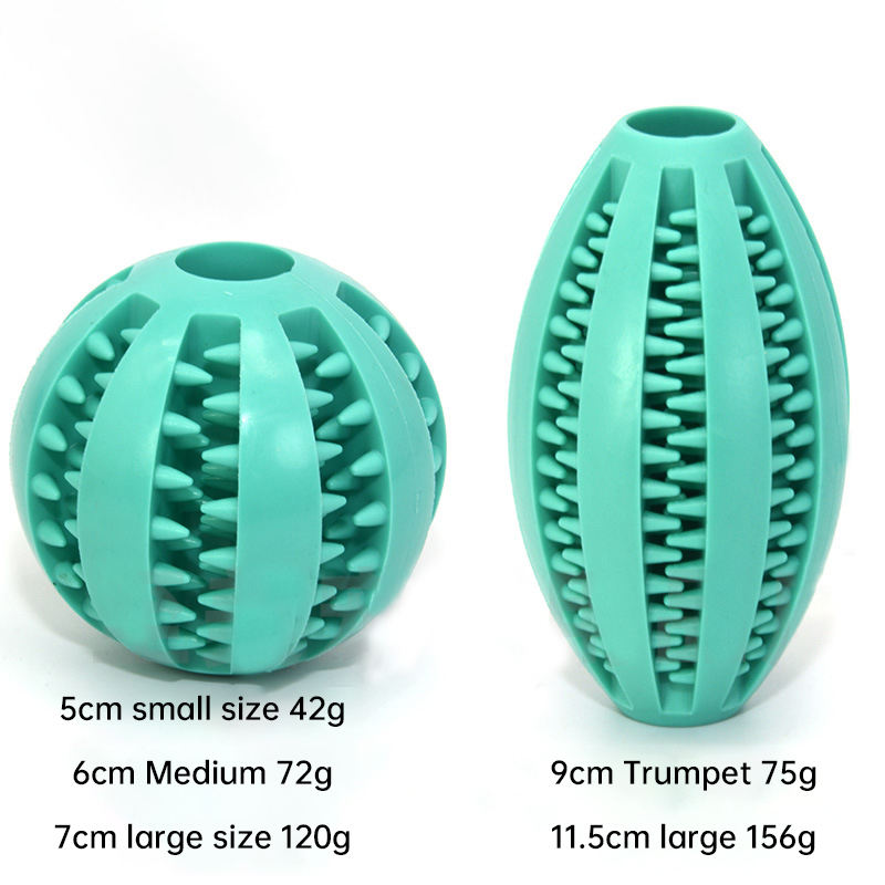 Dog Tooth Grinding Ball Pet Feeding Ball Toy Ball Spill Ball Pet Educational Toy Bite Resistant Tooth Grinding Tooth Cleaning