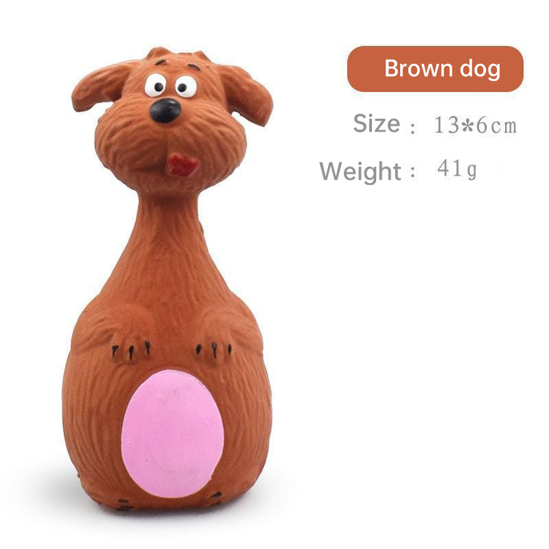 Pet Supplies Dog Toys Dog Voice Latex Cute Cartoon Toys Bite Resistant Latex Toys