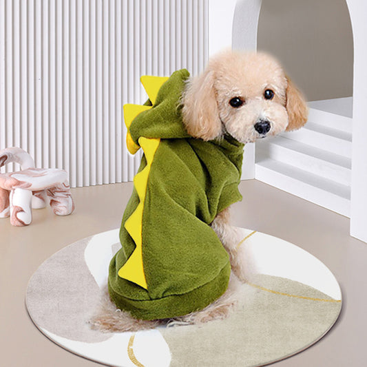 Classic Pet Halloween Clothes Fashion Dinosaur Shaped Dog Transformation Dress Pet Clothes