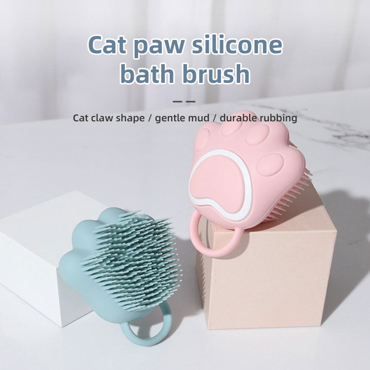 Pet Shower Brush Can Put Bath Gel Massage Brush Pet Cleaning Tools Cat Dog Scrub Brush Bath Brush