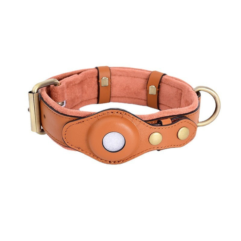 Apple Airtag Dog Collar | Airtag Pet Leather Collar | Pet Maze