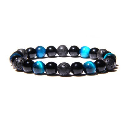 Tiger Eye Bracelet Obsidian Hematite Gemstone Bead Bracelet（FD04998 FD04999  FD0500  FD0501  FD0502）