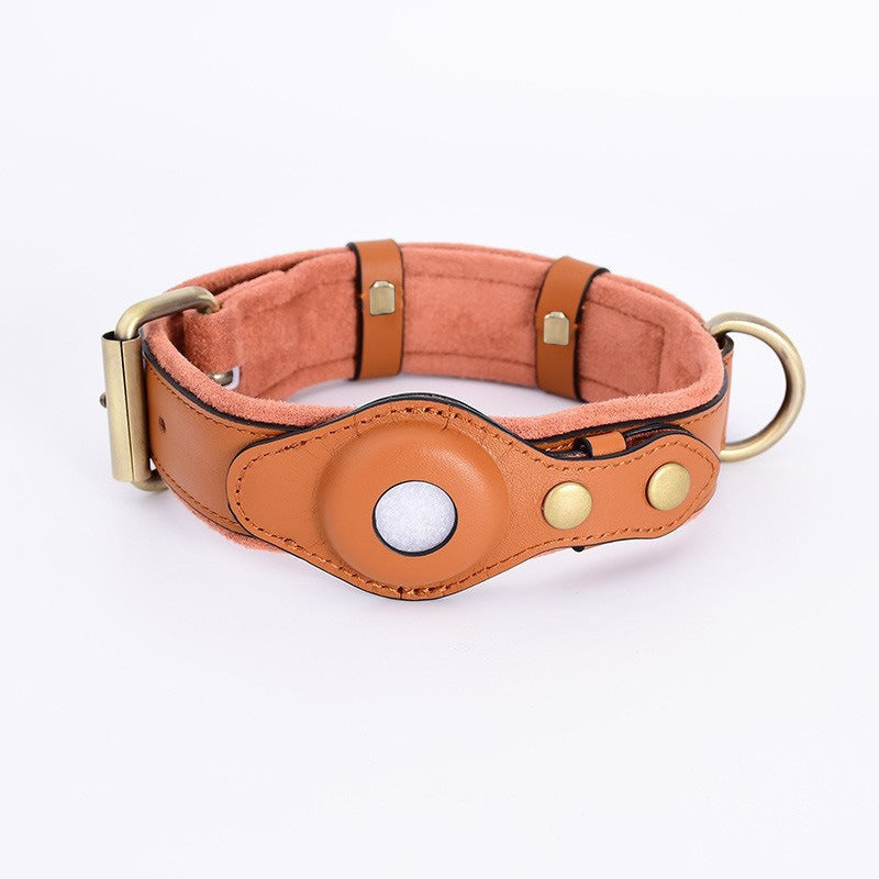 Apple Airtag Dog Collar | Airtag Pet Leather Collar | Pet Maze