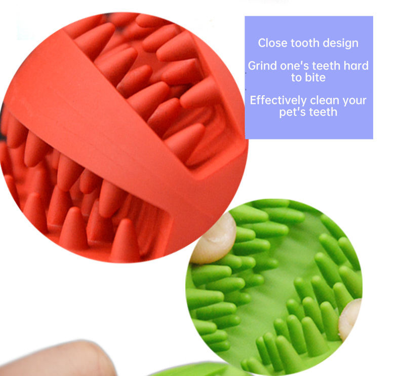 Dog Tooth Grinding Ball Pet Feeding Ball Toy Ball Spill Ball Pet Educational Toy Bite Resistant Tooth Grinding Tooth Cleaning