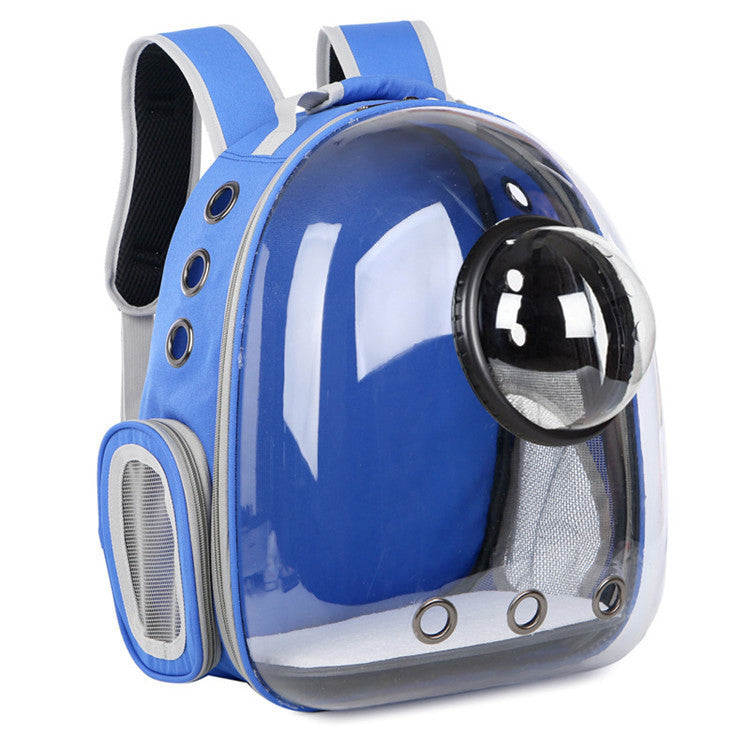 Transparent shell pet bag new fashion trend large capacity space cover cat bag panoramic dog backpack