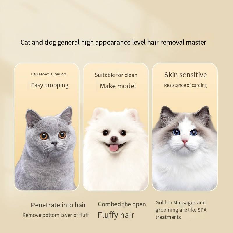 Pet Cat Comb Special Dog Hair Brush Combing Brush Cat Floating Hair Cleaning Supplies