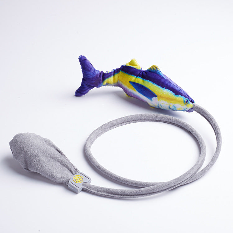 Pet Airbag Teasing Cat Fish Cat Toys Interactive Plush Toys Play Mint Fish Toys