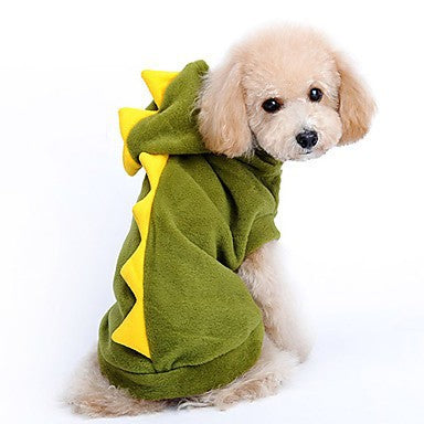 Classic Pet Halloween Clothes Fashion Dinosaur Shaped Dog Transformation Dress Pet Clothes