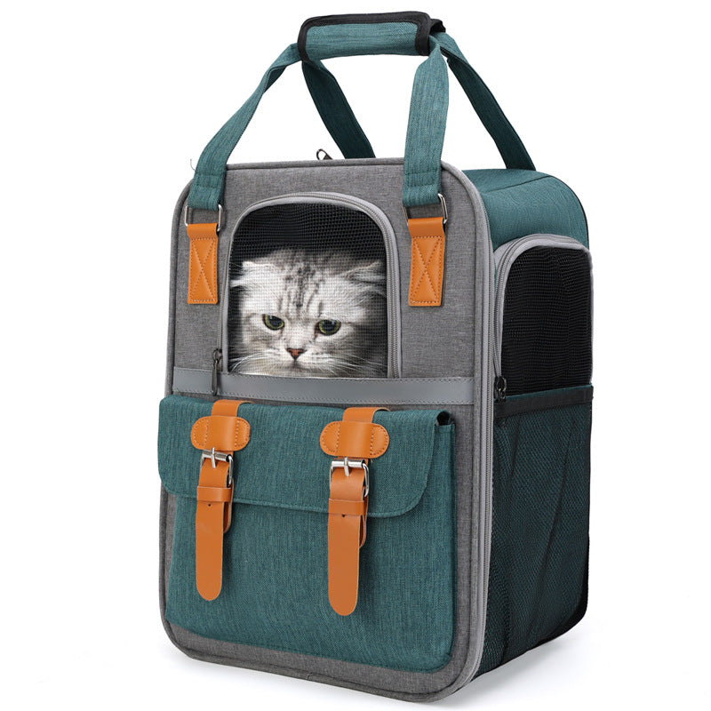 Going Out Pet Cat Bag Large-Capacity Breathable Shoulder Pet Backpack