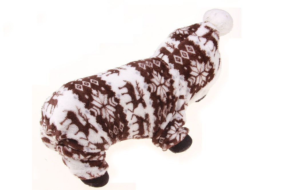 New Winter Pet Coat Teddy Cotton Coat Deer Sweater Pet Clothing Dog Clothing Winter