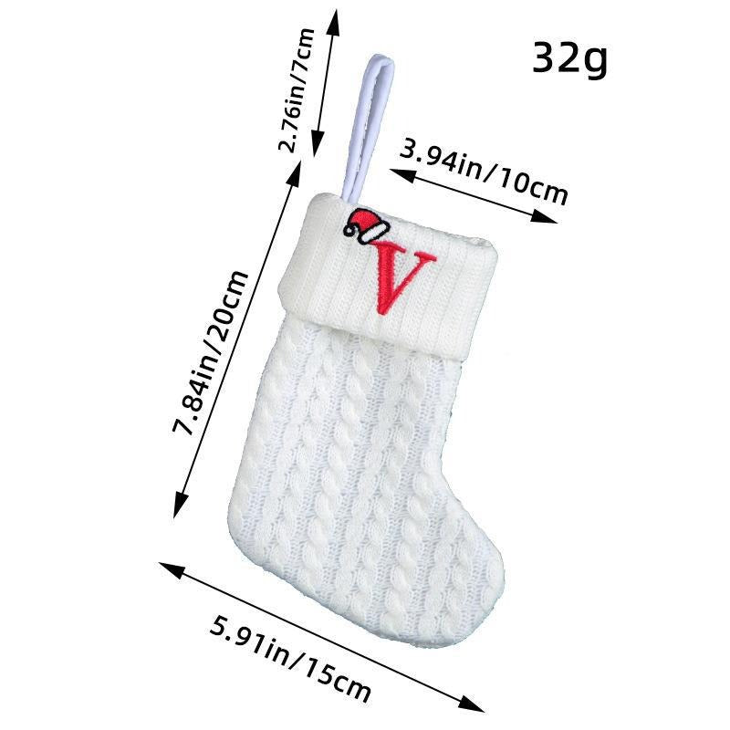 Simple letter Christmas socks Christmas socks warm men's and women's trendy socks window decorations