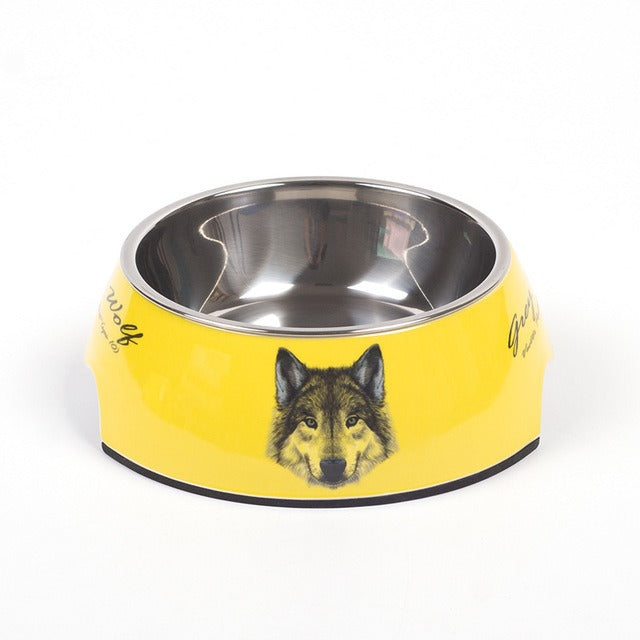 Dog Bowl Cat Food Bowl Stainless Steel Dual-Use Feeding And Drinking Bowl Removable Non-Slip Single Bowl Pet Bowl