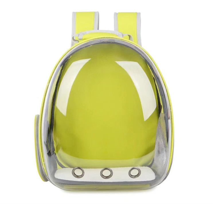 Transparent shell pet bag new fashion trend large capacity space cover cat bag panoramic dog backpack