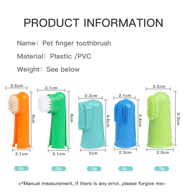 Pet Supplies Cat and Dog Finger Toothbrush Pet Finger Toothbrush Cat and Dog Oral Cleaning Tools Pet Toothbrush