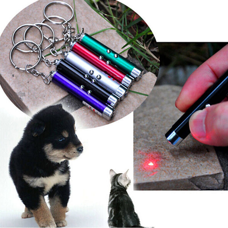 Mini Aluminum Alloy Laser Cat Wand White LED Lighting Infrared Small Flashlight Pet Products Laser Pen