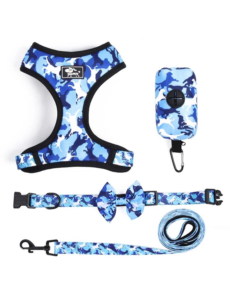 Dog Traction Rope Suit Camouflage Printed Chest Strap Dog Rope Pet Supplies