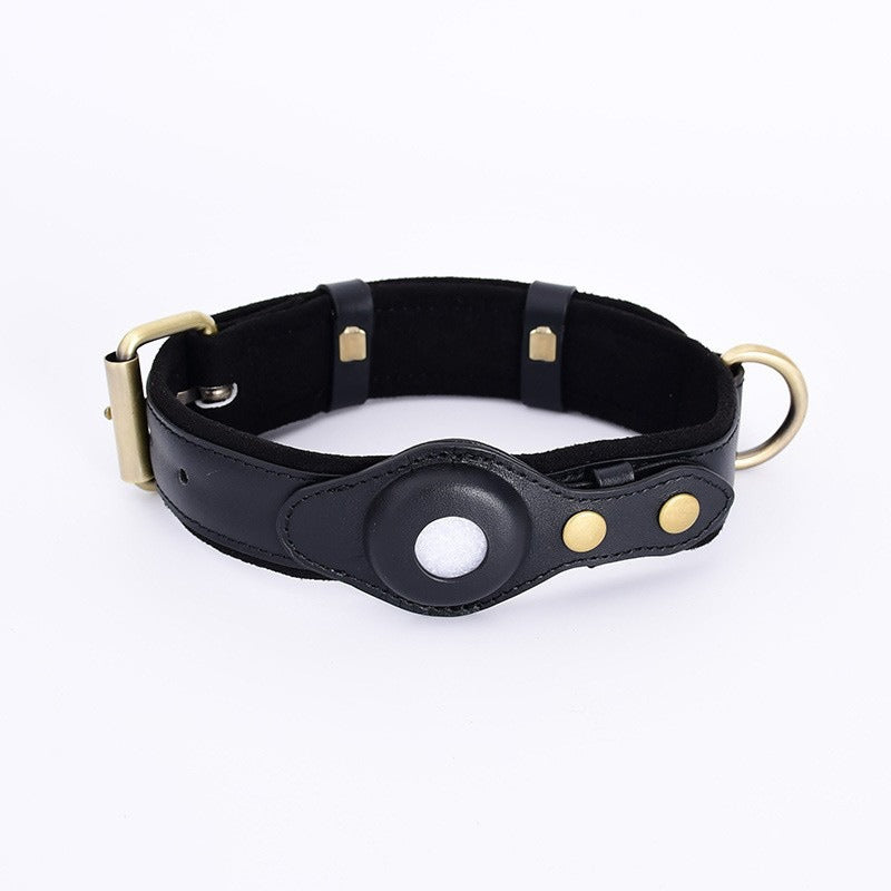 Apple Airtag Dog Collar | Airtag Pet Leather Collar | Pet Maze