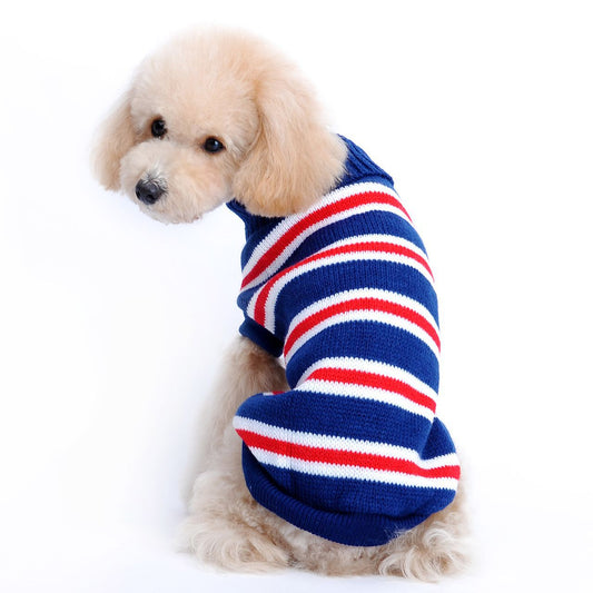 Pet Stripe Sweater | Pet Winter Sweater | Pet Maze