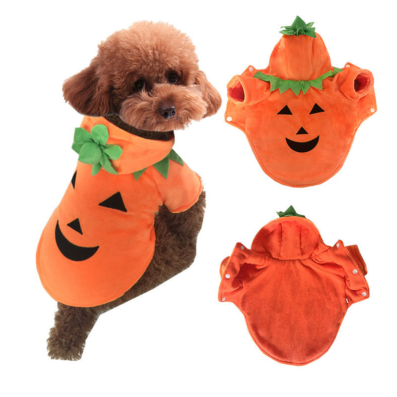 Pet Clothes Funny Pumpkin Clothes Winter Pet Clothes Halloween Clothes Dog Clothes