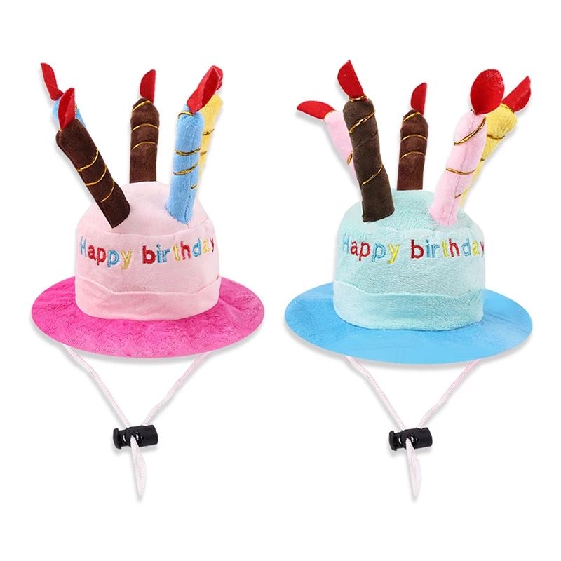 Pet Dog Birthday Hats Dog Headdress Cat Head Cover Cute Weird Cat Birthday Dress Up Faro Birthday Hat