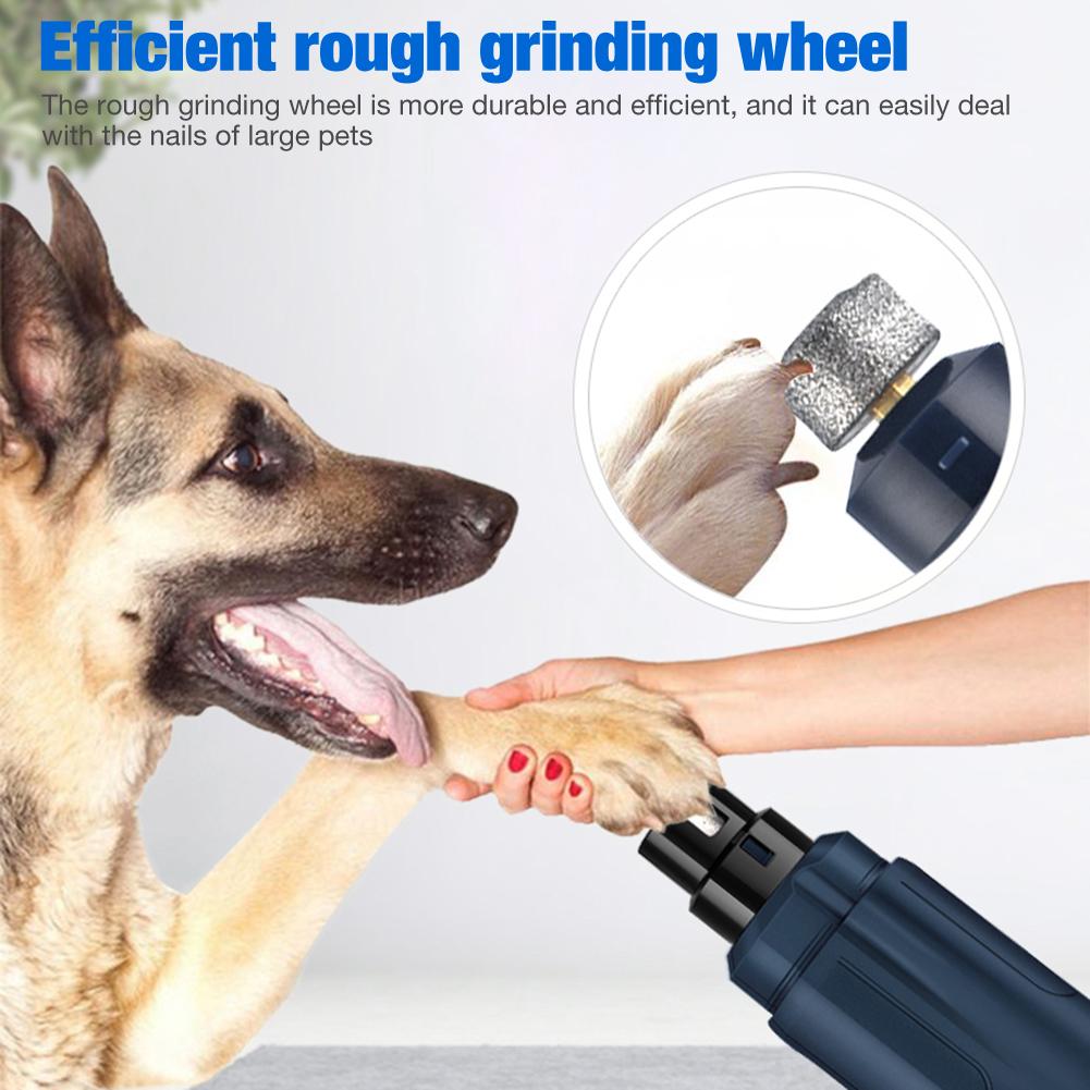 Upgraded LED Pet Dog Nail Trimmer Electric 2 Speed Pet Nail Grinder Pet Claw Nail Grinding