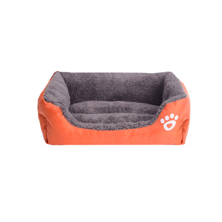 Pet Bed Thickened Warm Cat Litter Comfortable Dog Litter Candy Color Square Pet Litter