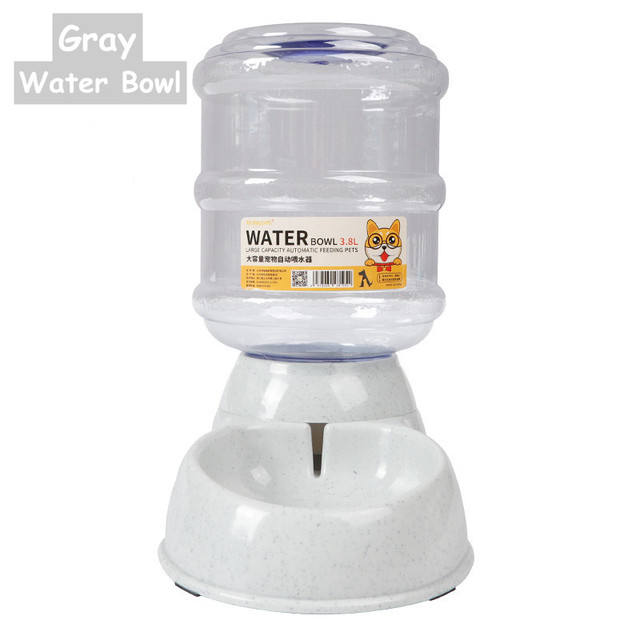 Upgrade Wheat Straw Large Capacity 3.8L Pet Feeder Automatic Water Feeding Dog Basin Pet Bowl