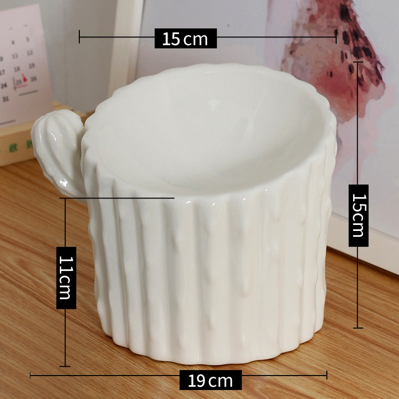 Cat Bowl Ceramic Protection Cervical Vertebra High Leg Dog Bowl Cat Double Bowl Anti Overturn Pet Drinking Bowl