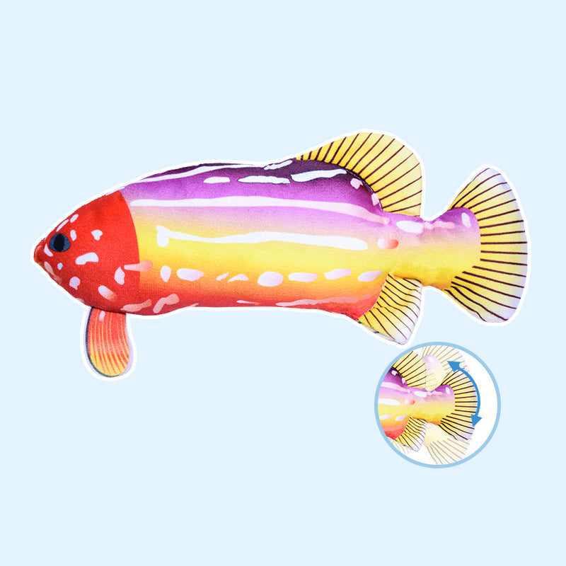 Electric Fish Will Jump, Simulating Fish Glow, Charging, Rocking Fish, Playing Cat Pet Toy