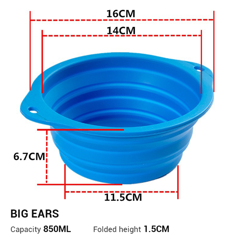 Small Silicone Dog Bowl Travel Folding Dog Bowl Tpe Pet Folding Bowl Outdoor Portable Dog Bowl