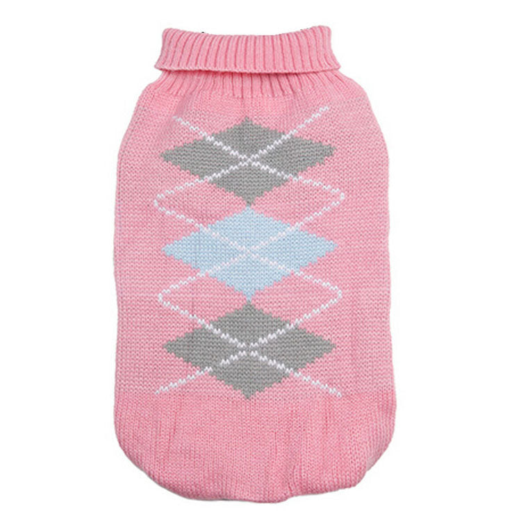 New Pet Sweater Dog Cat Knitted Sweater Pet Dog Lapel Sweater