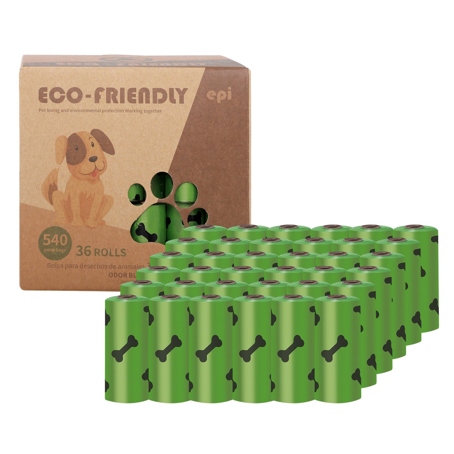 EPI Degradable Poop Bag Dog Goes Out To Pick Up Poop Bag Dispenser Boxed Poop Bag Pet Garbage Bag