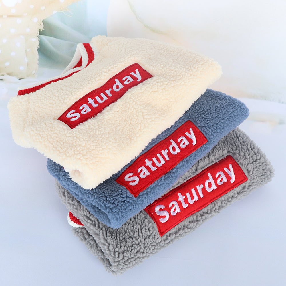 Soft Pet Clothes Dog Saturday Pet Clothes