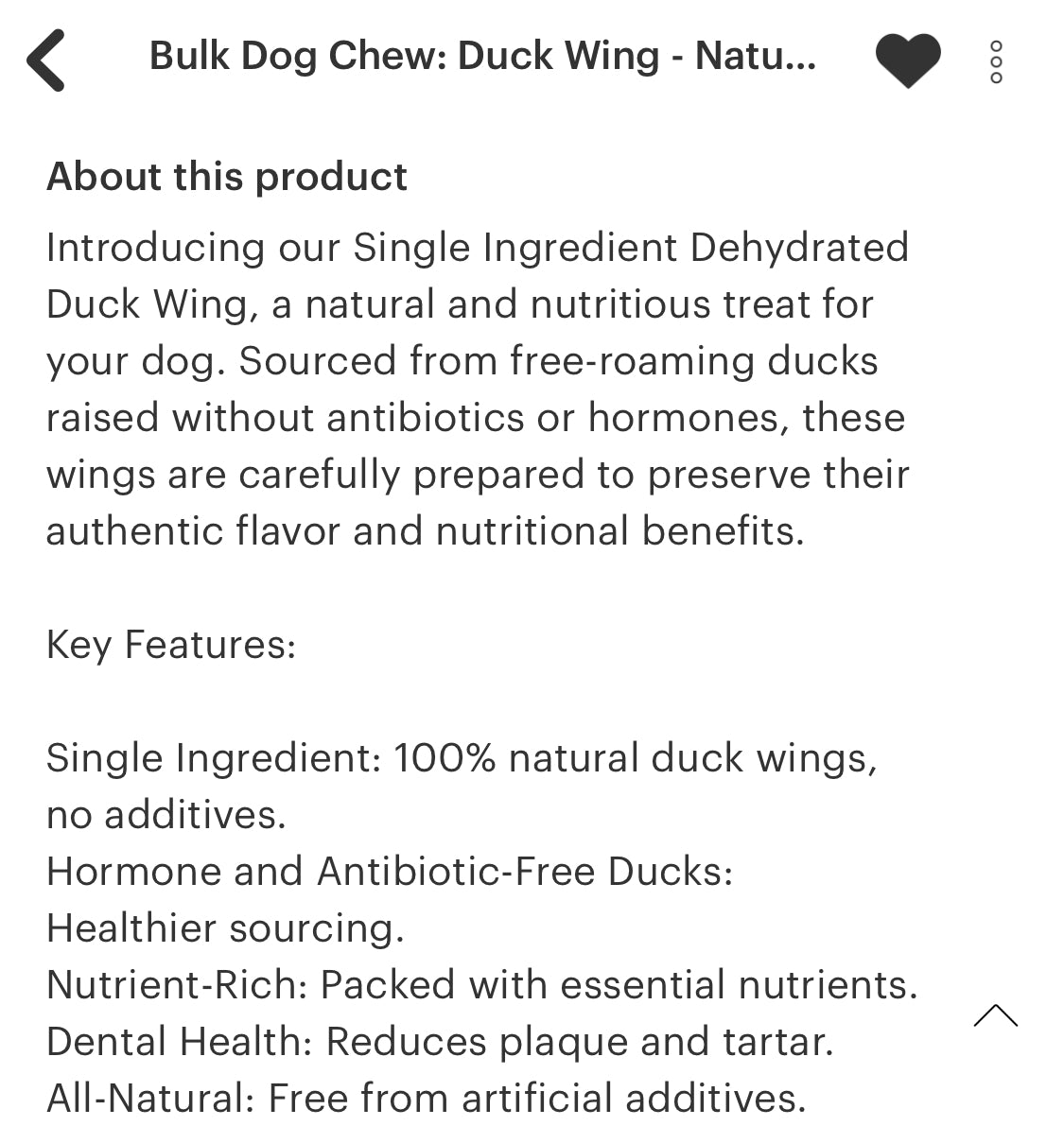 Duck Wings, Dog Treats